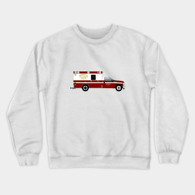 Birmingham Fire and Rescue Ambulance, Alabama Crewneck Sweatshirt by BassFishin